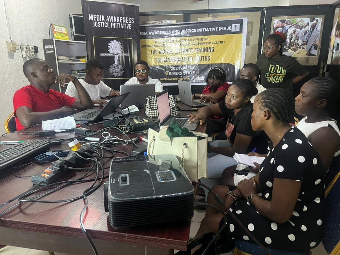 MAJI Digital Skills trainings for Young Women in Rivers State, Nigeria.